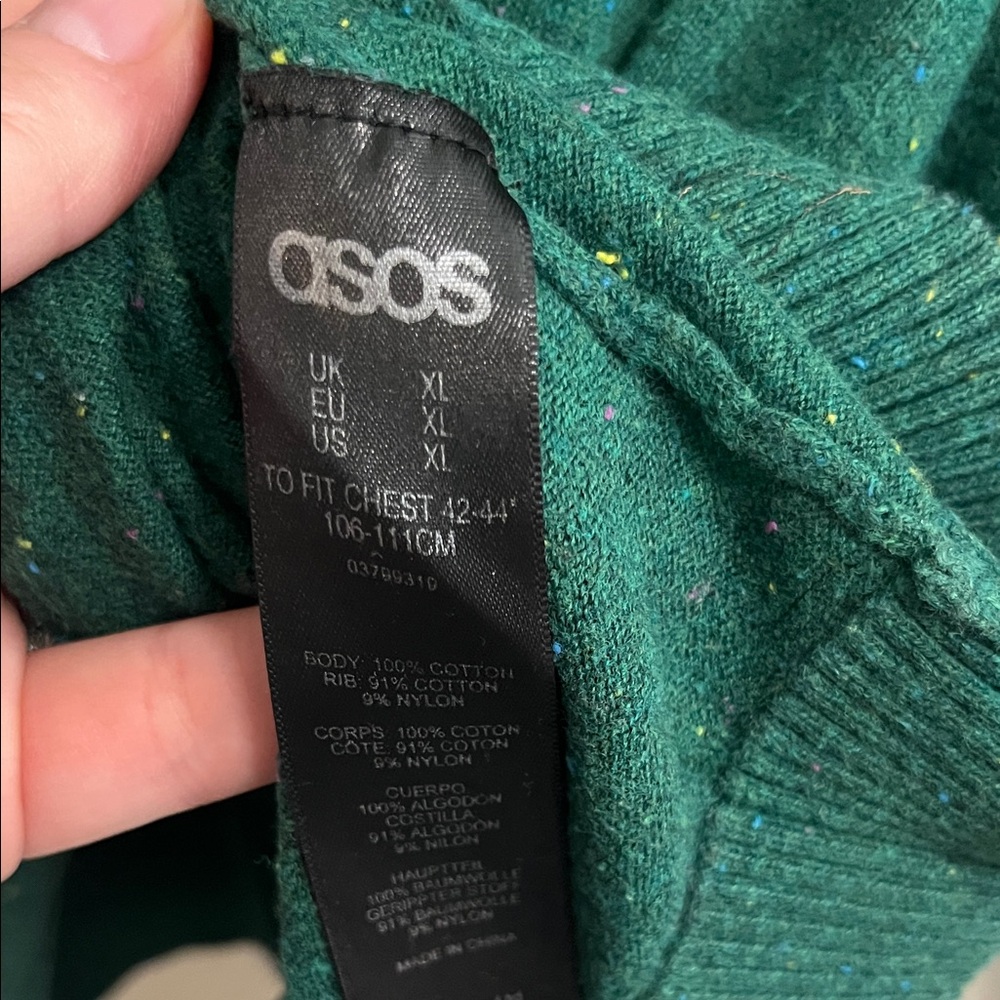 ASOS Forest Green Crewneck Sweater - Picture 4 of 5